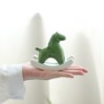 thumbnail image 2 of 1 pequeña decoración de cerámica, oficina, estudio, decoración creativa código caballo verde, regalo de caballo mecedora, decoración del hogar ER, 2 of 5
