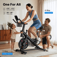 thumbnail image 4 of MERACH Stationary Exercise bike with Exclusive Free APP, Indoor Cycling Bicycle with 330lbs Weight Capacity, Silent Belt Drive and Comfortable Seat Cushion for Home Cardio Workout 35 Lbs Flywheel, 4 of 10
