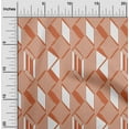 thumbnail image 1 of oneOone Cotton Silk Fabric Parallelogram & Triangle Geometric Print Fabric By Yard 42 Inch Wide, 1 of 4