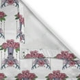 thumbnail image 5 of Ambesonne Tattoo Grommet Curtain, Deer Accessories Peonies, 50" x 72", Mauve Coral Green, 5 of 6