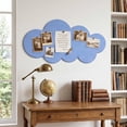 thumbnail image 4 of Cloud Shaped Bulletin Board Adhesive Pin Board Wall Mount Display Board, Cute Cloud-Shaped Thick Board for Photos Notes and Reminders, No-Drill Wall Decor for Kid Room Study and Office Display, 4 of 6