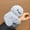 Light gray, variant on Mirumi Shy Cute Pet Plush Robot Emotional Companion Bag Plush Pendant