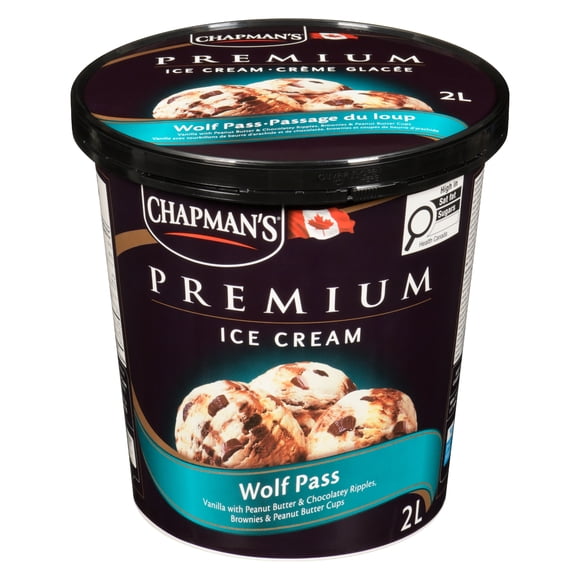 Chapman's Premium Wolf Pass Ice Cream in a Tub, 2L