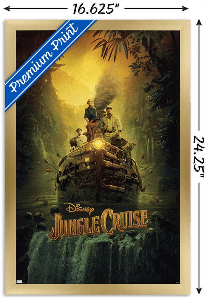 Jungle Cruise - Teaser Wall Poster, 14.725" x 22.375", Framed