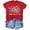 Red, variant on Women Christmas Outfit Women's Casual Holiday Themed Short Sleeve Round Neck Graphic T-Shirt Festive Seasonal Print Tee For Christmas Celebration Comfortable Everyday Wear Beige L