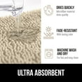 thumbnail image 4 of Bath Rug 24x17, Thick Soft Absorbent Chenille, Rubber Backing Quick Dry Microfiber Mats, Machine Washable Rugs for Shower Floor, Bathroom Runner Bathmat Accessories Decor, Sand, 4 of 6