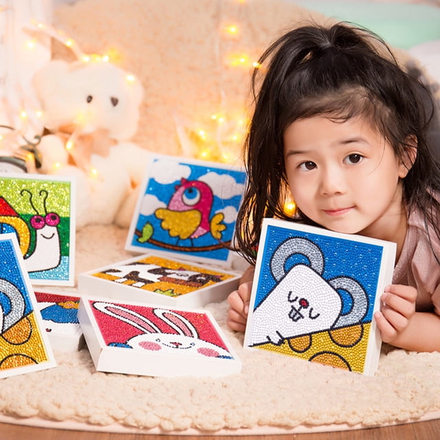 Gwong Juguete Pintura de diamante de resina hecha a mano con marco juguete educativo niños regalo de cumpleaños Gwong 30006390