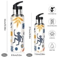 thumbnail image 2 of Yayeee 20oz Insulated Water Bottle Double Wall Stainless Steel with Flip Straw Lid, Playful Forest, 2 of 7