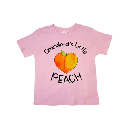 

Inktastic Grandma s Little Peach Cute Peach Heart Gift Toddler Boy or Toddler Girl T-Shirt