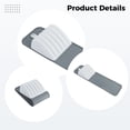 thumbnail image 3 of Compact Knife Organizer Tray for Drawer, 5 Slot Knives Holder Mat, Non-Slip Cutlery Storage Solution, Gray and White Kitchen Insert, Fits up to 15 in（30 cm）Drawers, 3 of 5