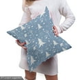 thumbnail image 4 of Ambesonne Winter Fabric by the Yard Upholstery, Christmas Theme Botany Items, 3 Yards, Blue Grey and White, 4 of 4