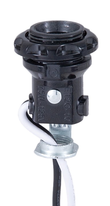 3" Tall ~ Keyless E12 Candelabra Phenolic Lamp Socket w/ Hickey 