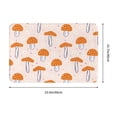 thumbnail image 3 of Balery Mushrooms Doormat, Durable Flannel Fabric, Waterproof Stain and Fade Resistant, Low Profile,Indoor Outdoor Door Mats, Easy Clean Patio Entrance Mat, 16x24in, 3 of 9