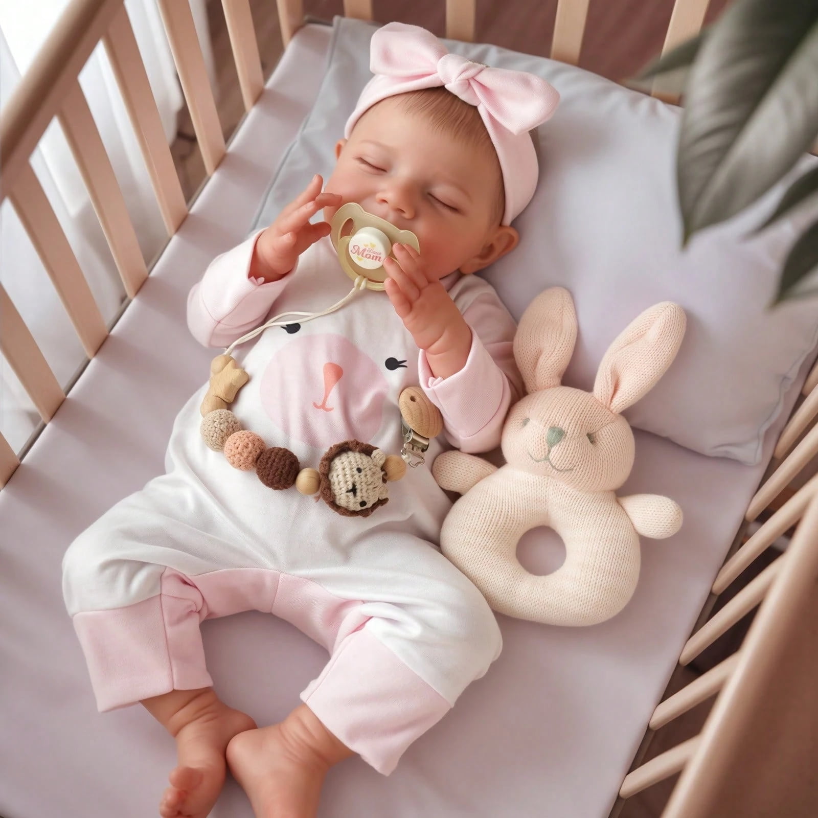 RSG 17-inch Lifelike Reborn Baby Dolls with Soft Cloth Body Doll Handmade Real Life Baby Dolls with Clothes for Kids Age 3+
