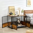 thumbnail image 4 of Reliancer 43.7'' Dog Crate Furniture, Wooden Heavy Duty Dog Kennel, Dogs Cage for Large Medium Dog, 4 of 7