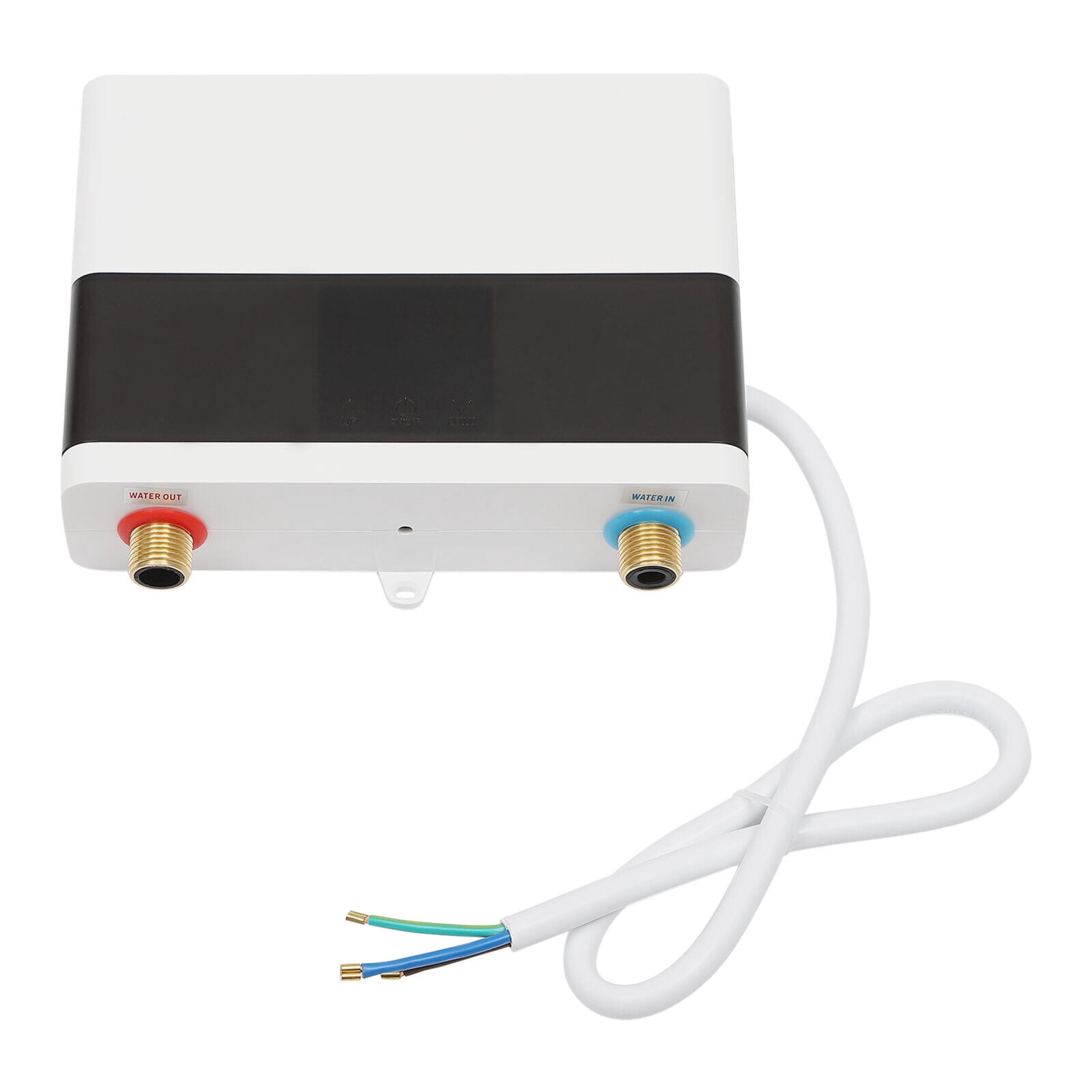 4000W Mini Electric Tankless Water Heater Electric Touch Display Screen Boiler White