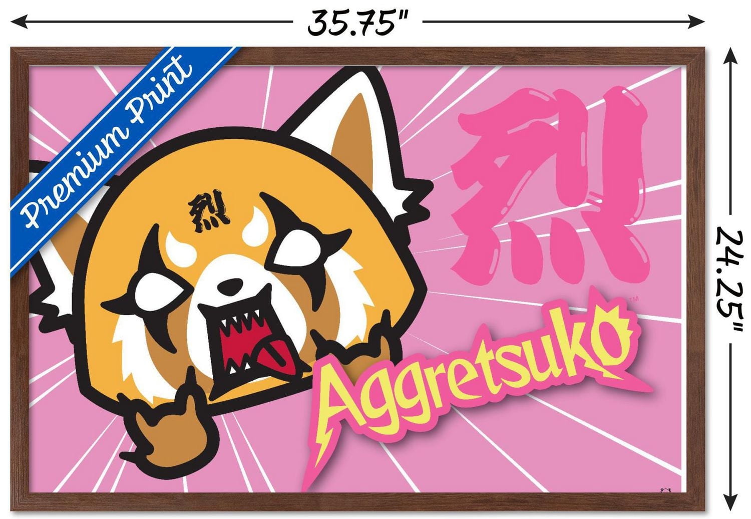 Aggretsuko - Horns Wall Poster