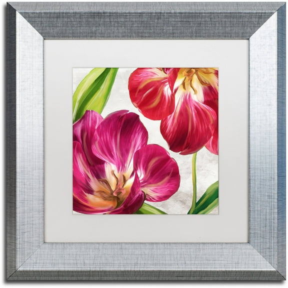 Trademark Fine Art "Open Arms I" Canvas Art by Color Bakery White Matte, Silver Frame