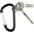 thumbnail image 4 of Aluminum Carabiner Clip Snap Hook Keyring Carabiners Keychains Black(10P), 4 of 5