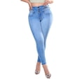 thumbnail image 1 of Jeans Super Skinny Corto Tiro Alto Stretch Mujer, 1 of 5