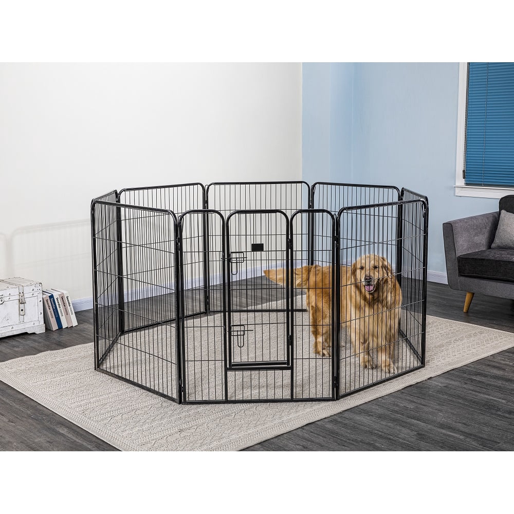 Go Pet Club GH40 40 in. Heavy Duty Pet Play And Exercise Pen With 8