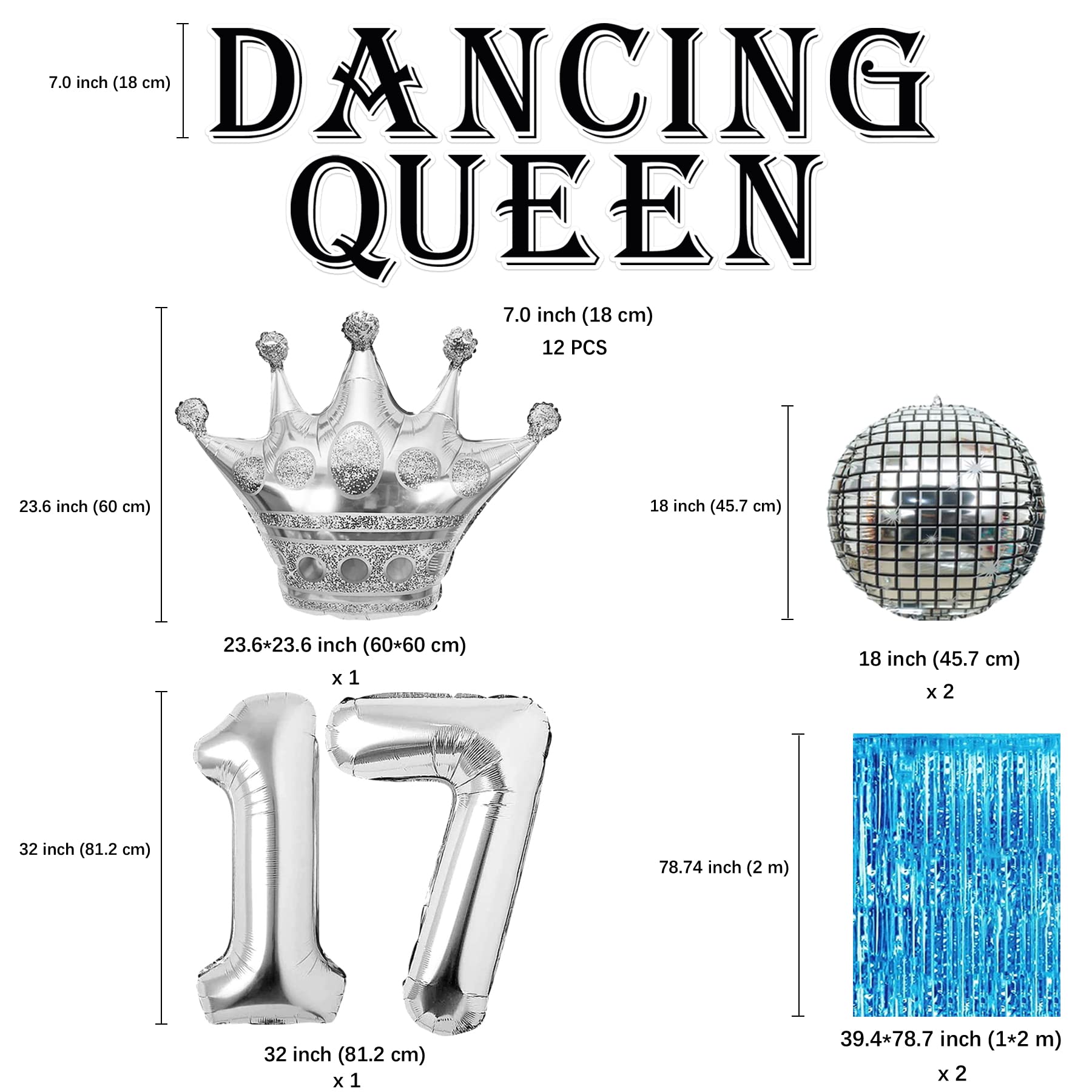 Dancing Queen Schärpe Mit Glitzer – Schwarze Schärpe Mit Silberfolie, Perfekt Für Mamma Mia-Partys & Disco-Abende