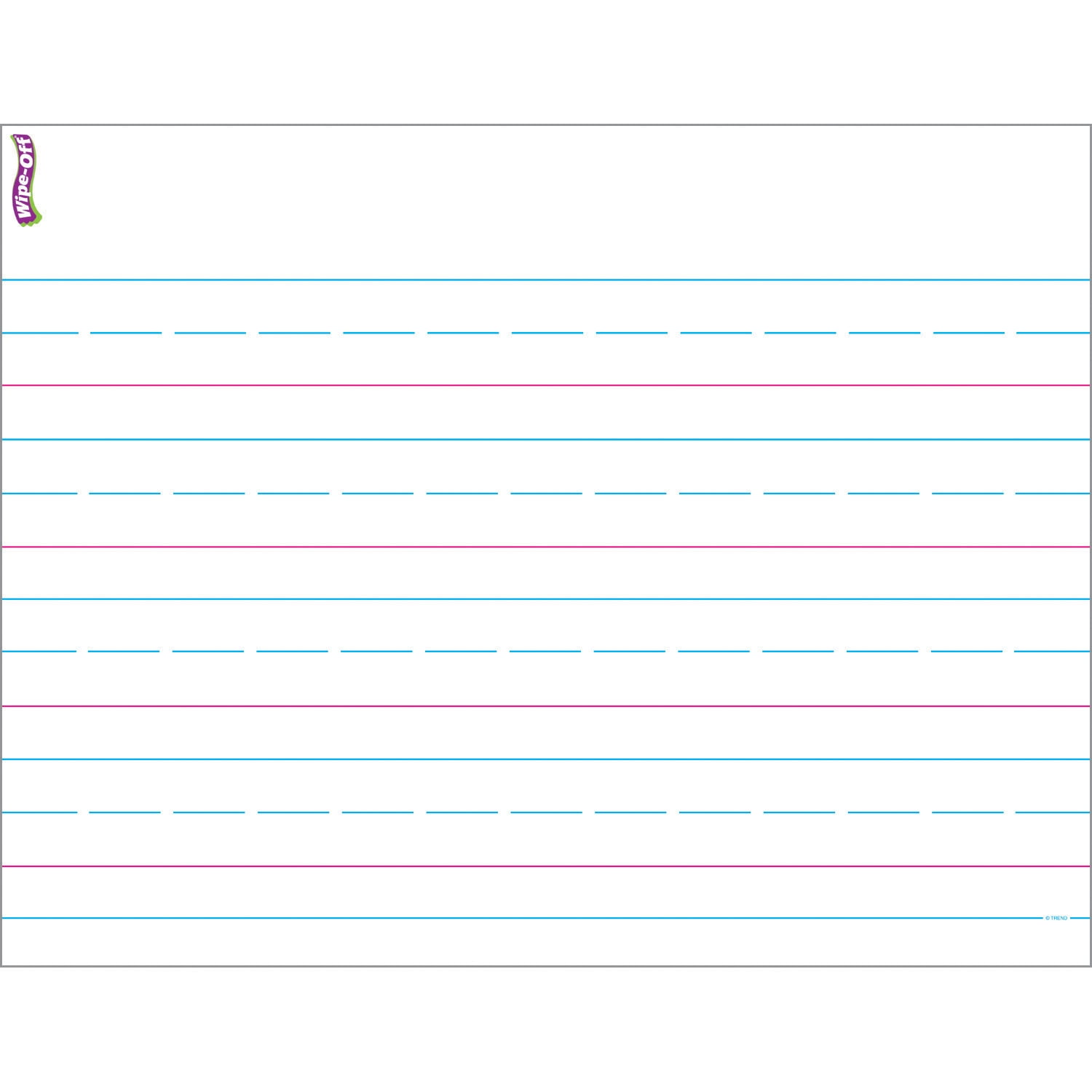 TREND Handwriting Paper Wipe-Off Chart, 17" x 22", Pack of 6