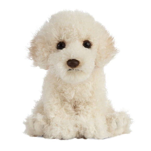 Animal de peluche de cachorro Labradoodle de Living Nature | Animal perro esponjoso | Regalo de peluche para niños | 6 pulgadas