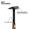 thumbnail image 2 of Martillo Klein Tools H80920S de acero forjado magnético de 20 oz, 2 of 5
