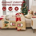 thumbnail image 6 of Smuge Christmas Duvet Cover Queen/Full Size Comforter Cover Snowman Reindeer Tree Xmas Quilt Case Soft Bedding Quilt Cover with 2 Pillow Shams, 6 of 8