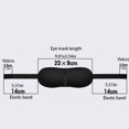 thumbnail image 1 of Adjustable 3D Contoured Eye Masks Sleeping Naps Night 3D eyeshade; Sleeping blindfold; Blindfold Eyeshade Men Women Eye Cover, 1 of 8