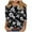 Multicolor Plus Size Blouse for Women_0, variant on CYMMPU Spring Tops Crew Neck 3/4 Sleeve Loose Fit Summer Fashion Shirts Tunic Tops Floral Printed Blouses for Women Dressy Casual Lightweight Basic T-Shirts Multicolor S