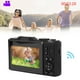 thumbnail image 5 of Cámara Digital 4K De 64MP Con Zoom De 18x, Pantalla , Estabilización, LAPSO De Tiempo, Cámara Lenta, Cámara Digital 4K Con Tarjeta De 32 GB, Cámara De Vlogging Recargable, 5 of 7
