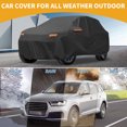 thumbnail image 2 of Ofertas Únicas Funda para Auto Impermeable para Todas las Climas - Protección Exterior Completa Resistente a los Rayos UV Negra con Cremallera Lateral Derecha Negra para Nissan Juke, 2 of 5