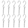 thumbnail image 1 of Hook Clips, Hook Clip Hooks With Clips Hanging Clips Hook, Hook With Clip Iron Bezels For Bird Feeders Party Lights Wind Chimes 10pcs, 1 of 8