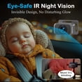 thumbnail image 4 of Cámara dual Fodkh para coche de bebé para 2 niños, visión nocturna HD de 6.9 pulgadas, 4 of 7