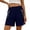 Navy, variant on Hurxie Women's Hiking Cargo Shorts Quick Dry Lightweight Athletic Outdoor Shorts for Workout with Zipper Pockets Navy,M