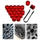 thumbnail image 4 of Tapa de tuerca de rueda de coche Reemplazo de decoración exterior Cubierta de tornillo de cubo automático 17-21 mm Tuercas de automóvil antioxidantes Llantas Chapado en rojo 21 mm 20 piezas Kearding  VI014417-09, 4 of 7