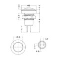 thumbnail image 4 of Larcele 8mm Mini Push Button Switch Waterproof Momentary Metal DIY Switch JSANKG-16,5 Pieces(Stainless Steel), 4 of 4