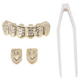 thumbnail image 3 of Dientes Brace, Universal Gold Teeth Brace, Unique Safe Hip-Hop Fashion Shows Conciertos Para Dientes Inferiores Dientes Superiores ANGGREK Oro, 3 of 8