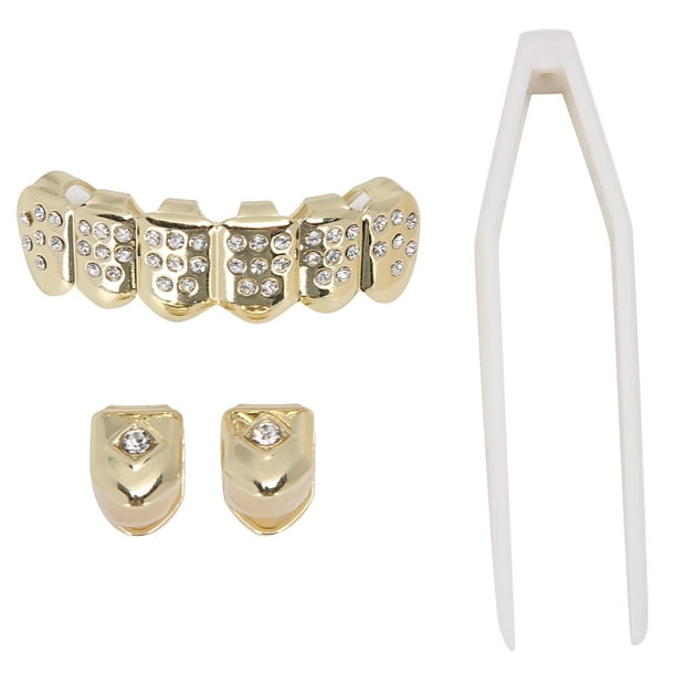 Gold Teeth Brace, Teeth Brace, GoldPlated Brass Safe For Lower Teeth