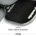 thumbnail image 4 of Franklin Sports Pro Pickleball Paddles - FS Tour Series Carbon Fiber Pickleball Paddles - Official USA Pickleball (USAPA) Approved Paddles - Tempo Pro Player Paddle - 16mm Polymer Core - Gray, 4 of 13