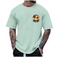 thumbnail image 2 of Cmfcve Graphic T-Shirt for Men Short Sleeve Round Neck Sports T-shirt Versatile Breathable Outdoor Shirt, 2 of 5