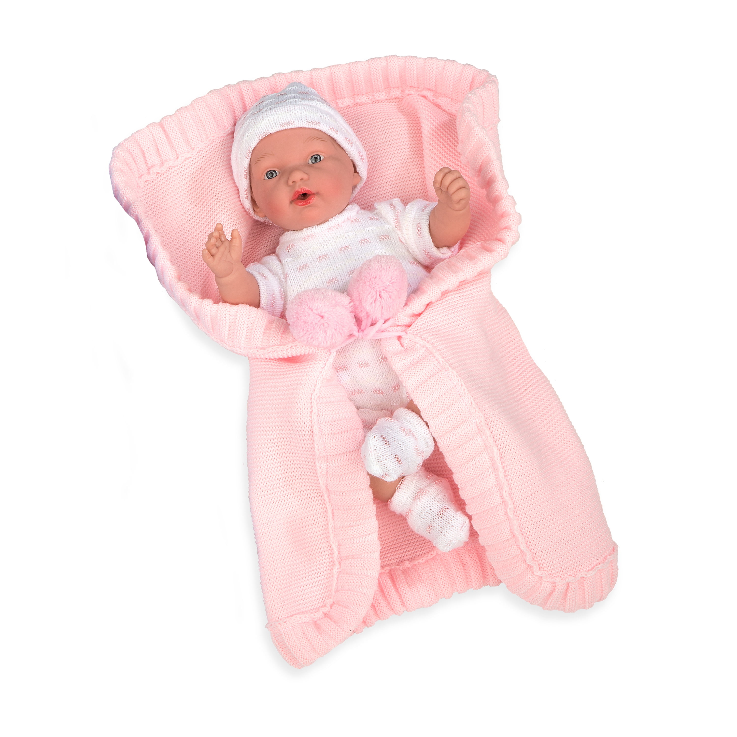 baby doll with blanket