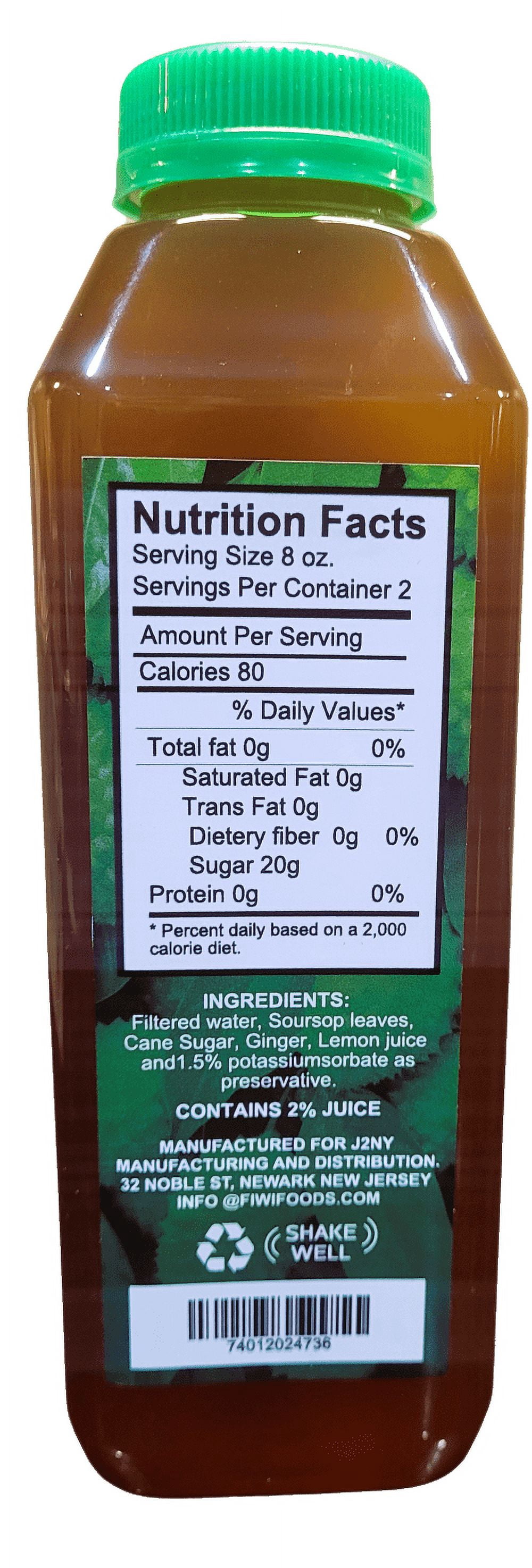 FIWI FOODS Soursop Leaf Drink 16.9oz (2Pack)