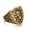 Gold, variant on Mens Stainless Steel Lion Ring With Golden Finish Geometric Totem European Design Jewelry Gift For Men Jewelry