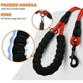 thumbnail image 4 of LAICAIW Rope Dog Leash 4 FT with Comfortable Padded Handle, Highly Reflective Threads Dog Leash for Medium Dogs, 3/8 inch, Red, 4 of 7