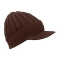 thumbnail image 2 of iHPH7 Womens Hats with Brim Knit Hat Y2k Beanie Wool Hats for Men Watch Cap Winter Beanie Skull Beanie Coffee One Size, 2 of 4