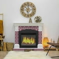thumbnail image 5 of Mi Alma Removable Vinyl Floral Pink White Backsplash Tile Stickers, 24pcs, 5 of 10