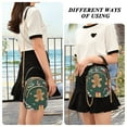 thumbnail image 6 of FORMRS Crossbody Bag for Women Quilted Travel Shoulder Cell Phone Purse with Chain Strap Handbag, Green Christmas Gingerbread, 6 of 7